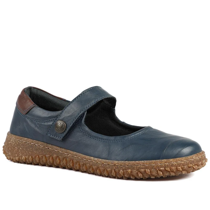 Loretta Leather Mary Janes - HAK42010 / 328 514 - Navy