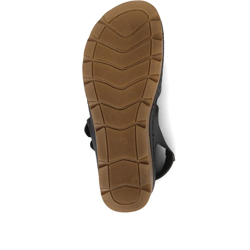 Adjustable Cushioned Sandals - SERAY33011 / 320 083 - Black