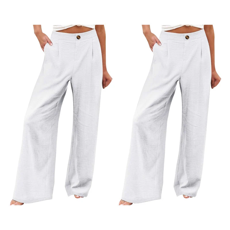 Tamaera | Damen-Wide-Leg-Hose mit elastischem Komfortbund