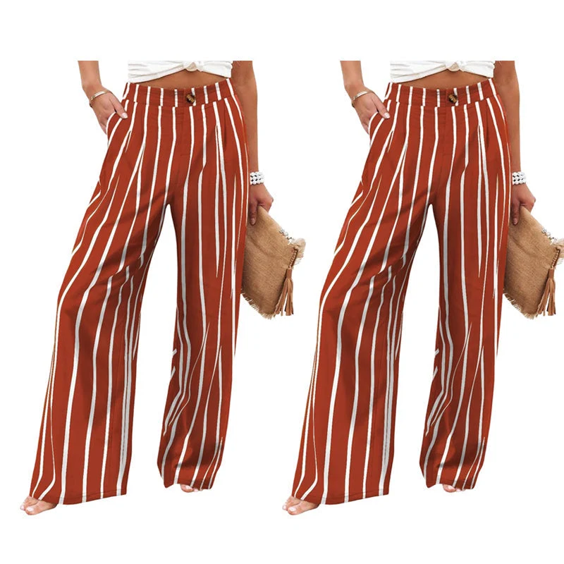 Tamaera | Damen-Wide-Leg-Hose mit elastischem Komfortbund