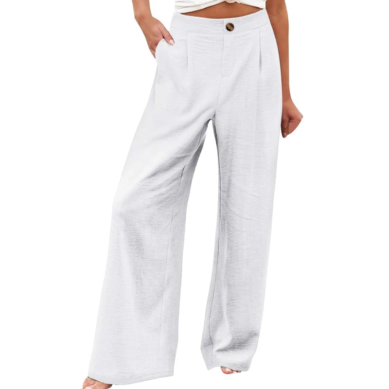 Tamaera | Damen-Wide-Leg-Hose mit elastischem Komfortbund