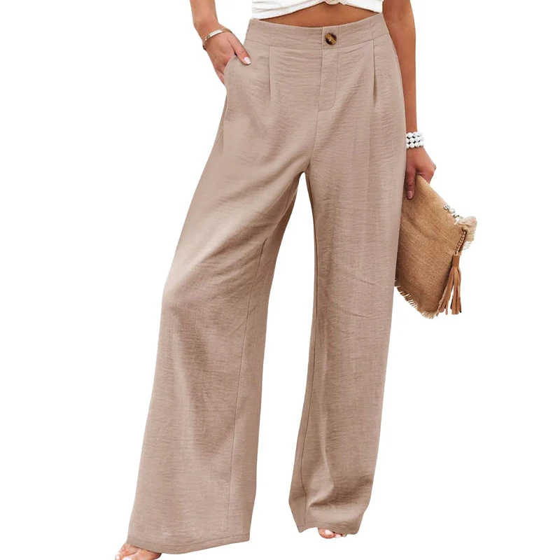 Tamaera | Damen-Wide-Leg-Hose mit elastischem Komfortbund