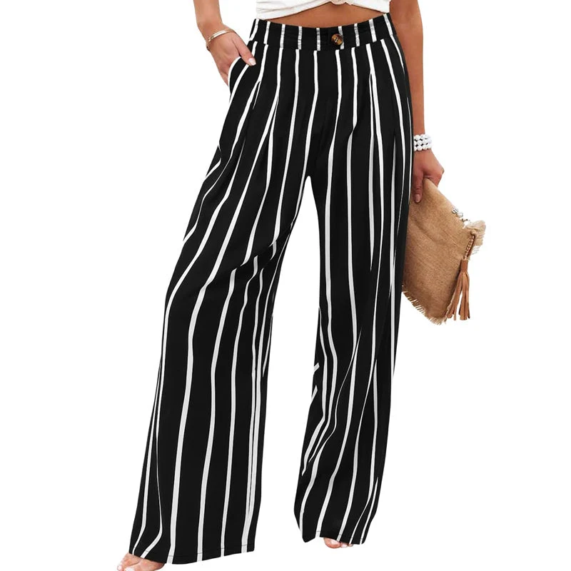 Tamaera | Damen-Wide-Leg-Hose mit elastischem Komfortbund