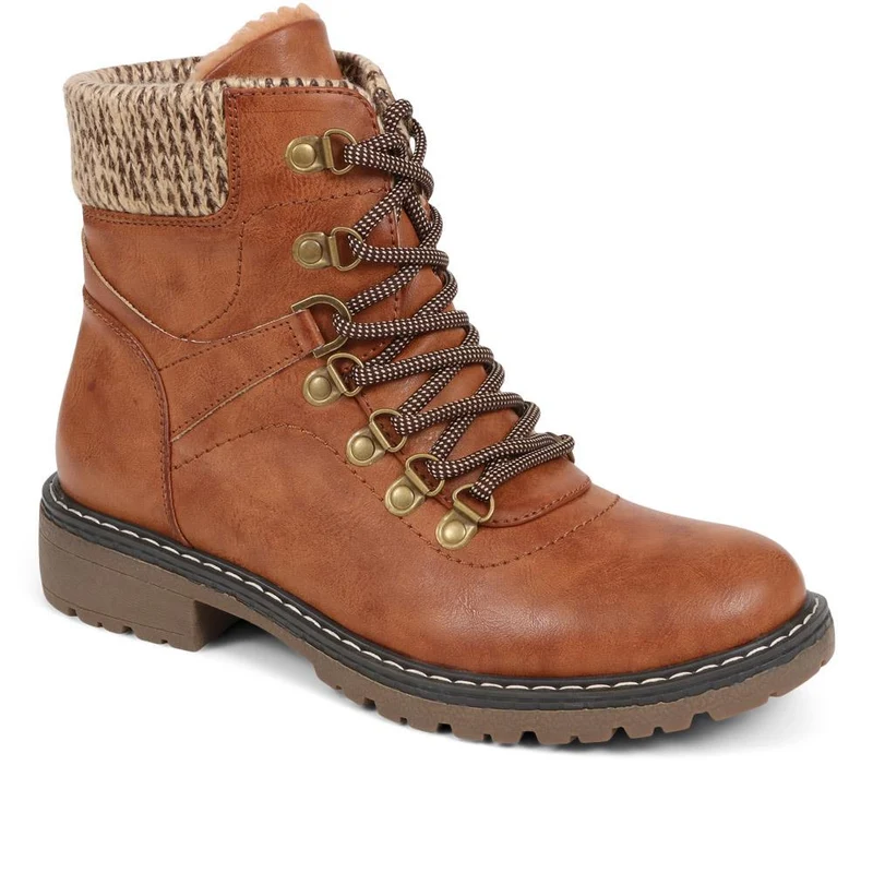 Lace-Up Ankle Boots - WBINS38094 / 324 208