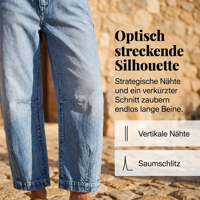 Irevella | Bequeme Wide-Leg-Jeans mit hoher Taille