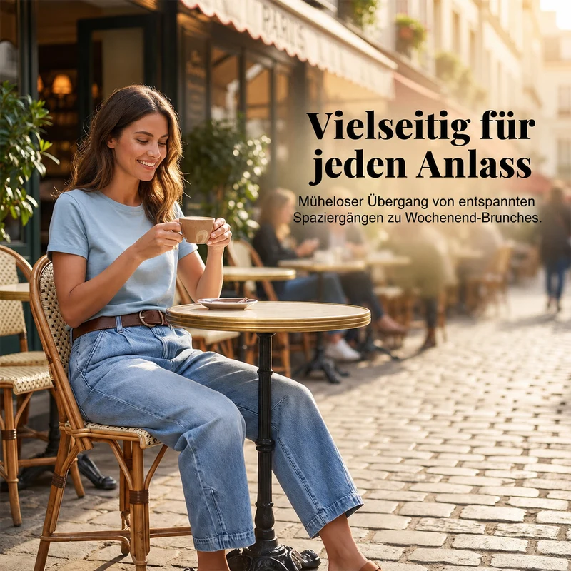 Irevella | Bequeme Wide-Leg-Jeans mit hoher Taille
