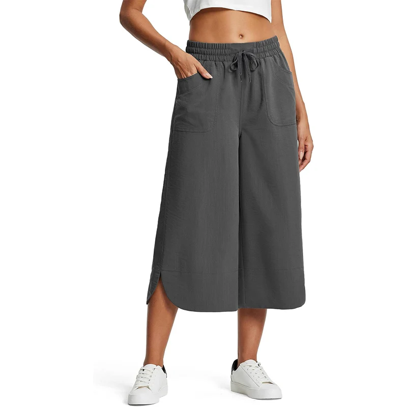 Yanizza | Lockere Cropped-Hose mit elastischem Bund