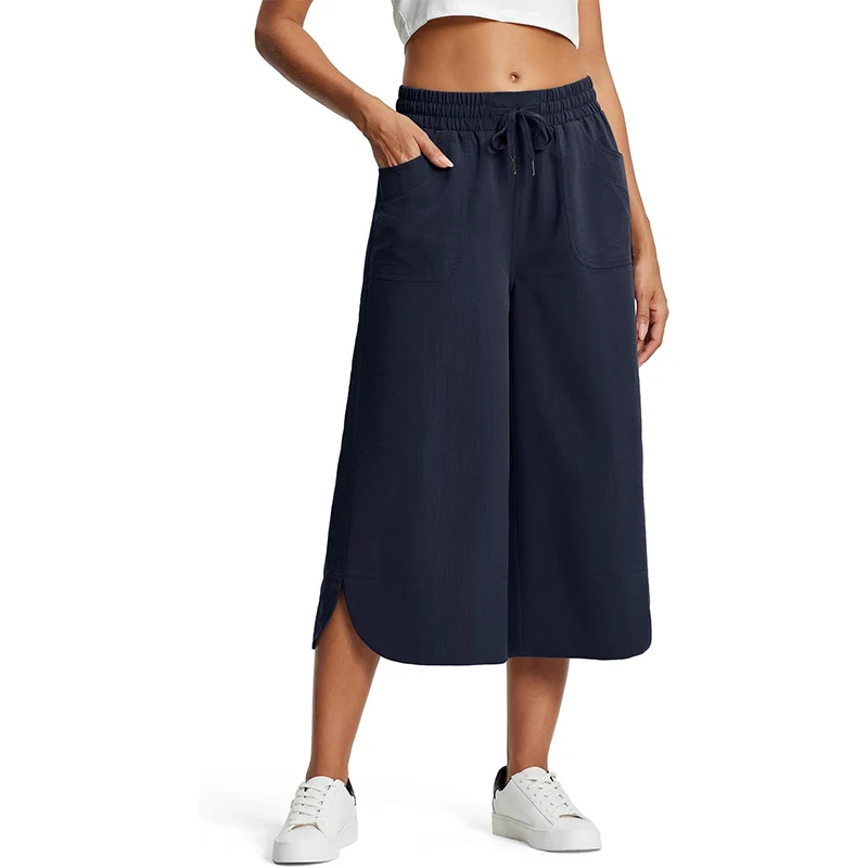 Yanizza | Lockere Cropped-Hose mit elastischem Bund