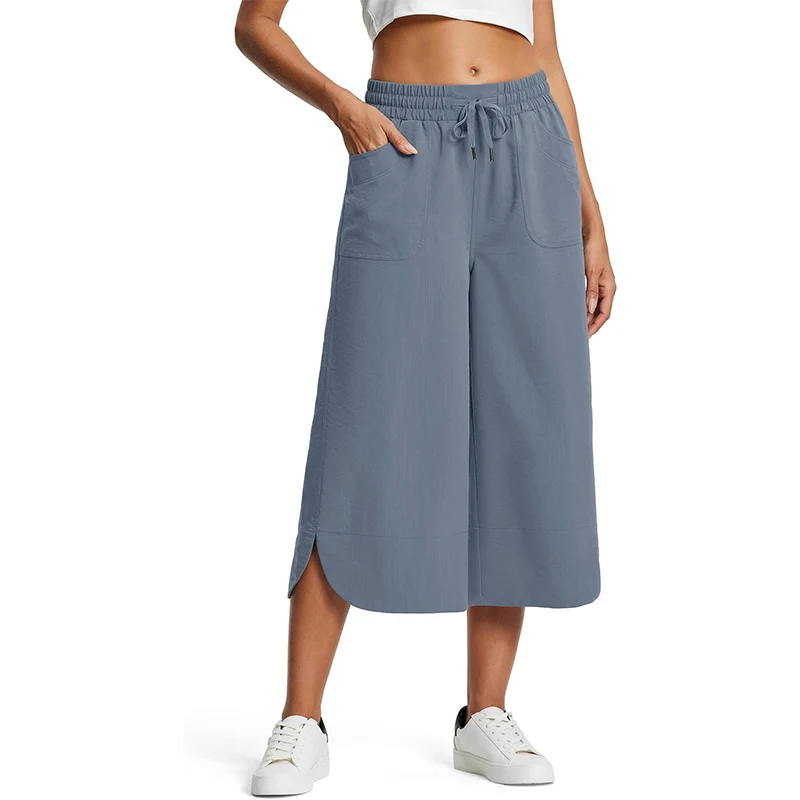 Yanizza | Lockere Cropped-Hose mit elastischem Bund