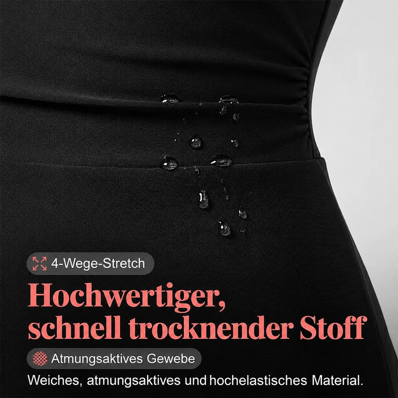 Roxeia | Feminines Badekleid mit plissiertem Rock