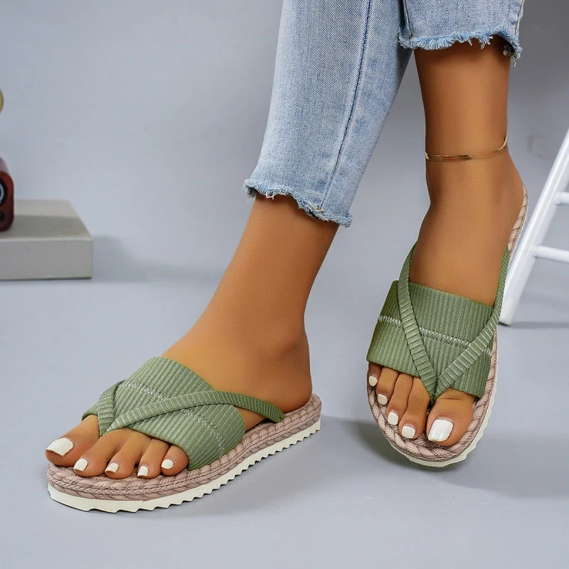 Auslea | Bequeme Sommer-Zehentrenner mit Seil-Design