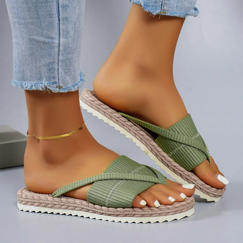 Auslea | Bequeme Sommer-Zehentrenner mit Seil-Design