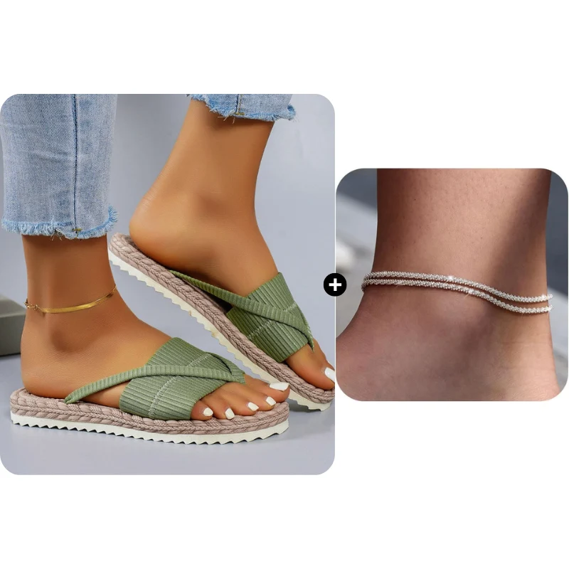 Auslea | Bequeme Sommer-Zehentrenner mit Seil-Design