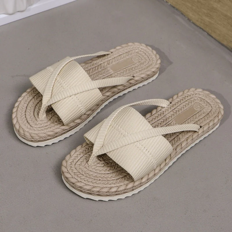 Auslea | Bequeme Sommer-Zehentrenner mit Seil-Design