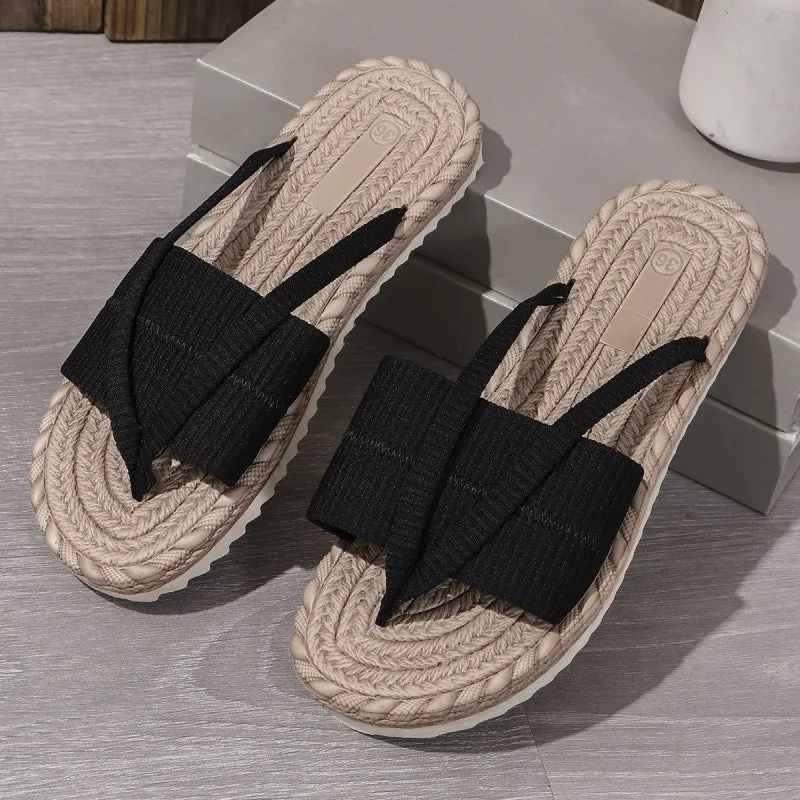 Auslea | Bequeme Sommer-Zehentrenner mit Seil-Design