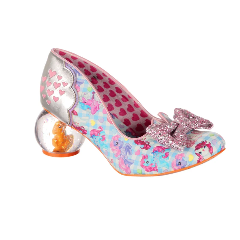 Irregular Choice Frauen My Little Pony Glitzernder Herz-High Heel – Blau