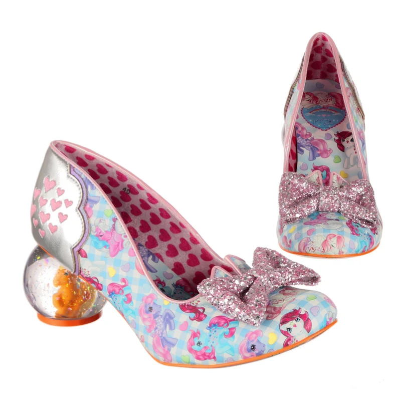Irregular Choice Frauen My Little Pony Glitzernder Herz-High Heel – Blau