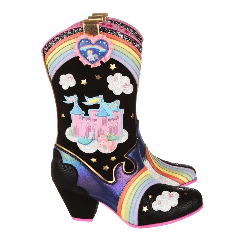 Irregular Choice Frauen My Little Pony Rainbow Bridge Stiefel - Schwarz