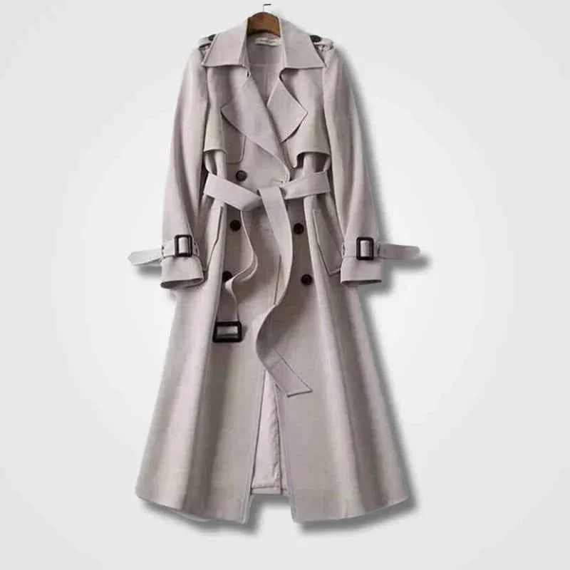 Eleganter Damen-Trenchcoat mit Gürtel