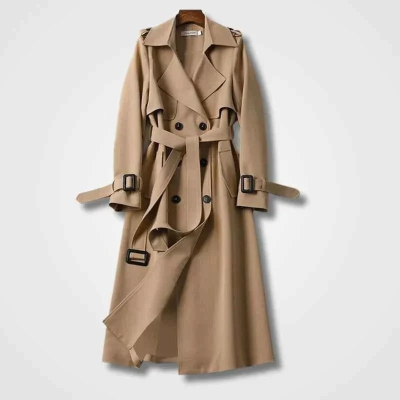 Eleganter Damen-Trenchcoat mit Gürtel