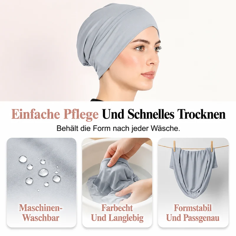 Ivalie | Weiche Damen-Turbanmütze mit elastischer Passform