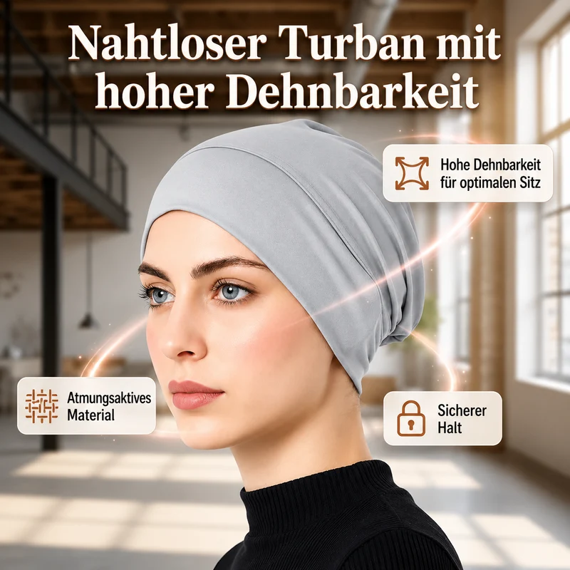 Ivalie | Weiche Damen-Turbanmütze mit elastischer Passform
