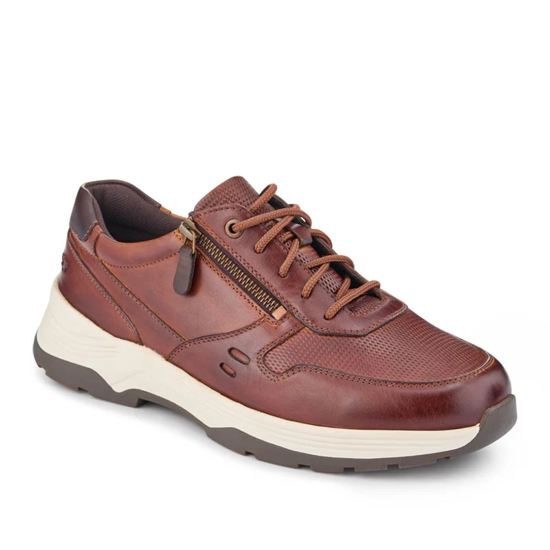 Extra-Wide Dual-Fit Leather Trainers - JOEL / 327 275