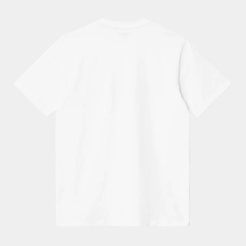 Carhartt WIP Kurzarm-T-Shirt mit Schriftzug für Herren – Weiß