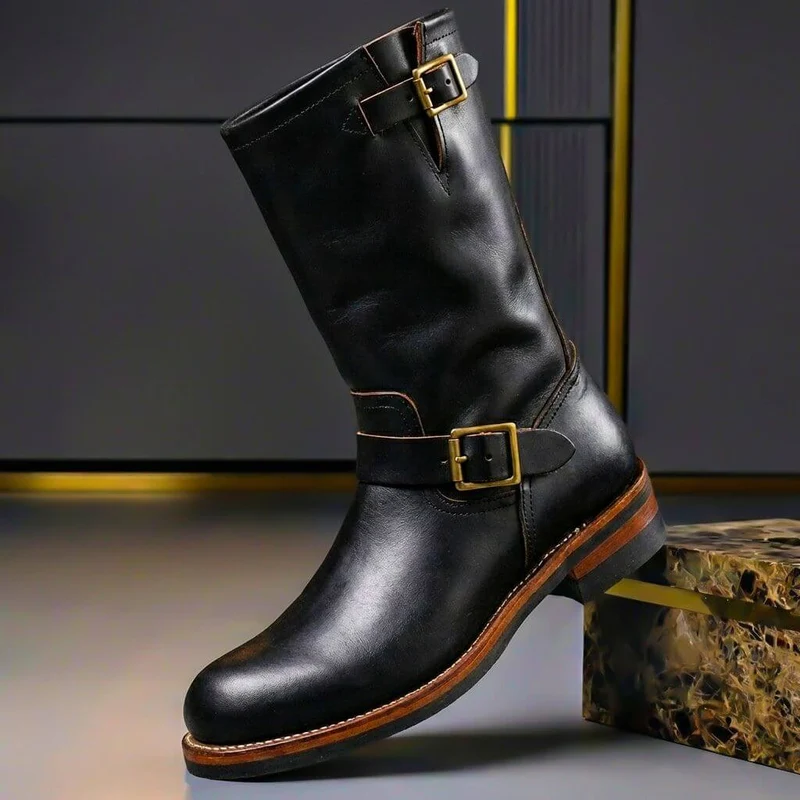 Stiefel Herren mit Schnallen Vintage
