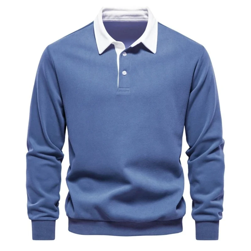 Pullover Herren Regular Fit mit Polokragen