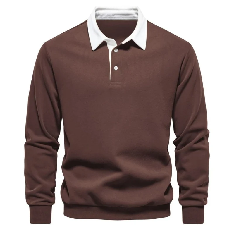 Pullover Herren Regular Fit mit Polokragen