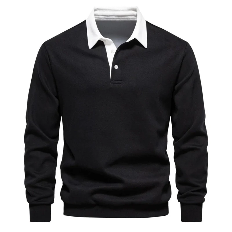Pullover Herren Regular Fit mit Polokragen