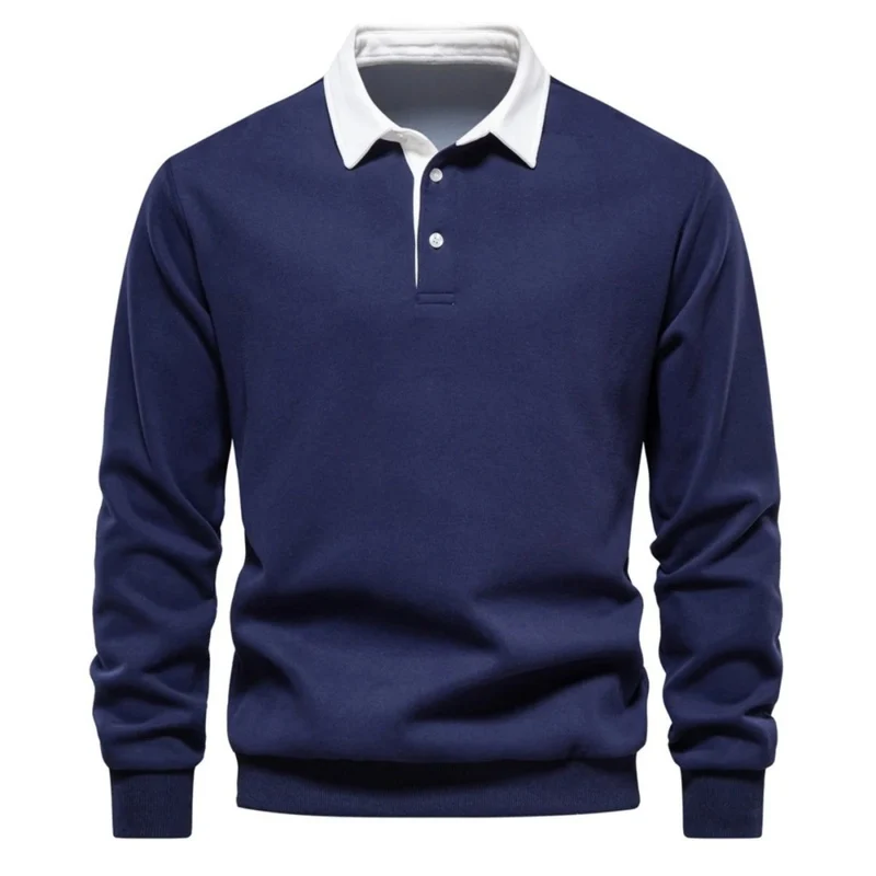 Pullover Herren Regular Fit mit Polokragen