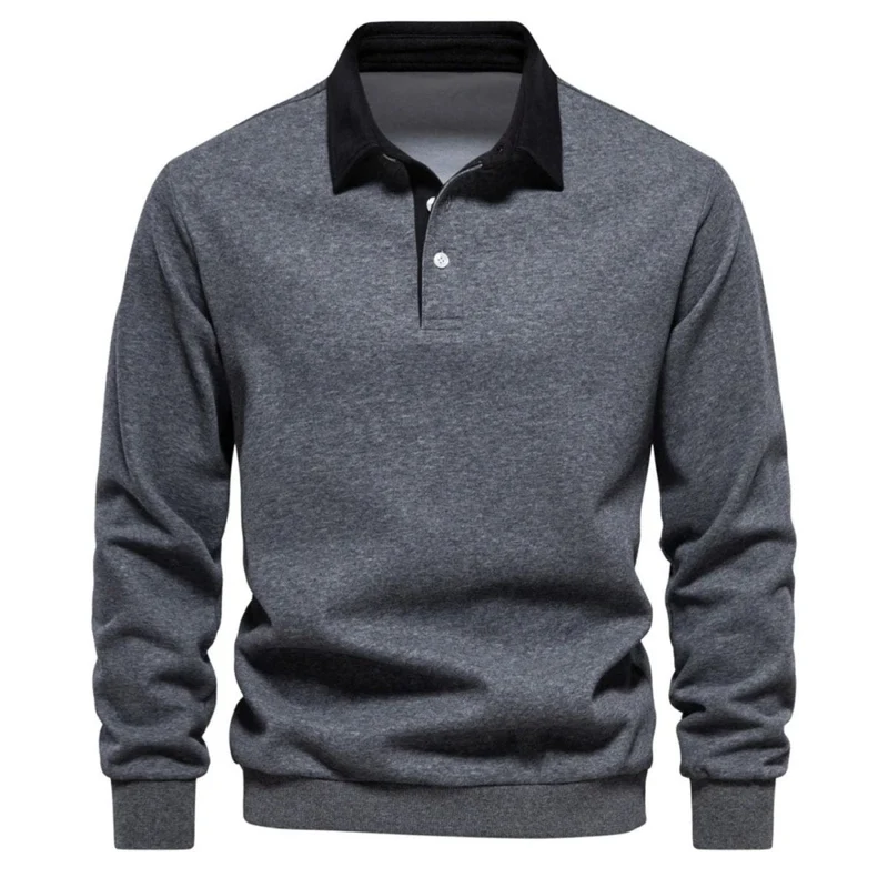 Pullover Herren Regular Fit mit Polokragen