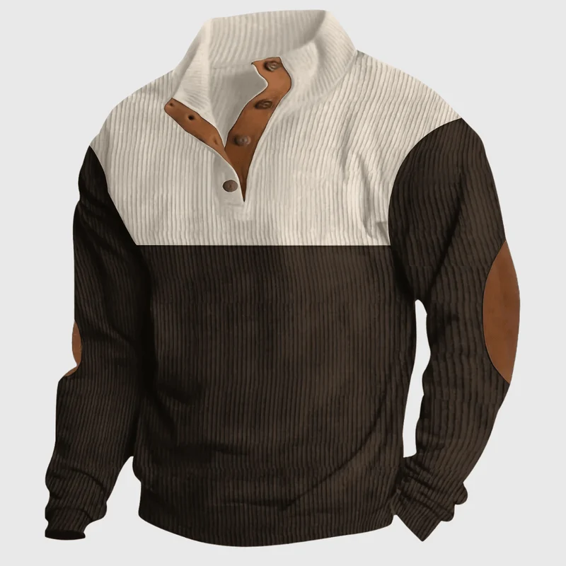 Pullover Herren Stehkragen Regular Fit