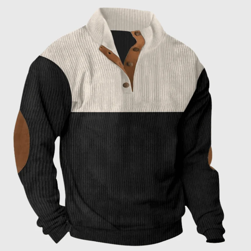 Pullover Herren Stehkragen Regular Fit
