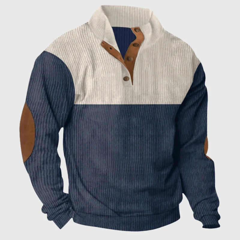 Pullover Herren Stehkragen Regular Fit