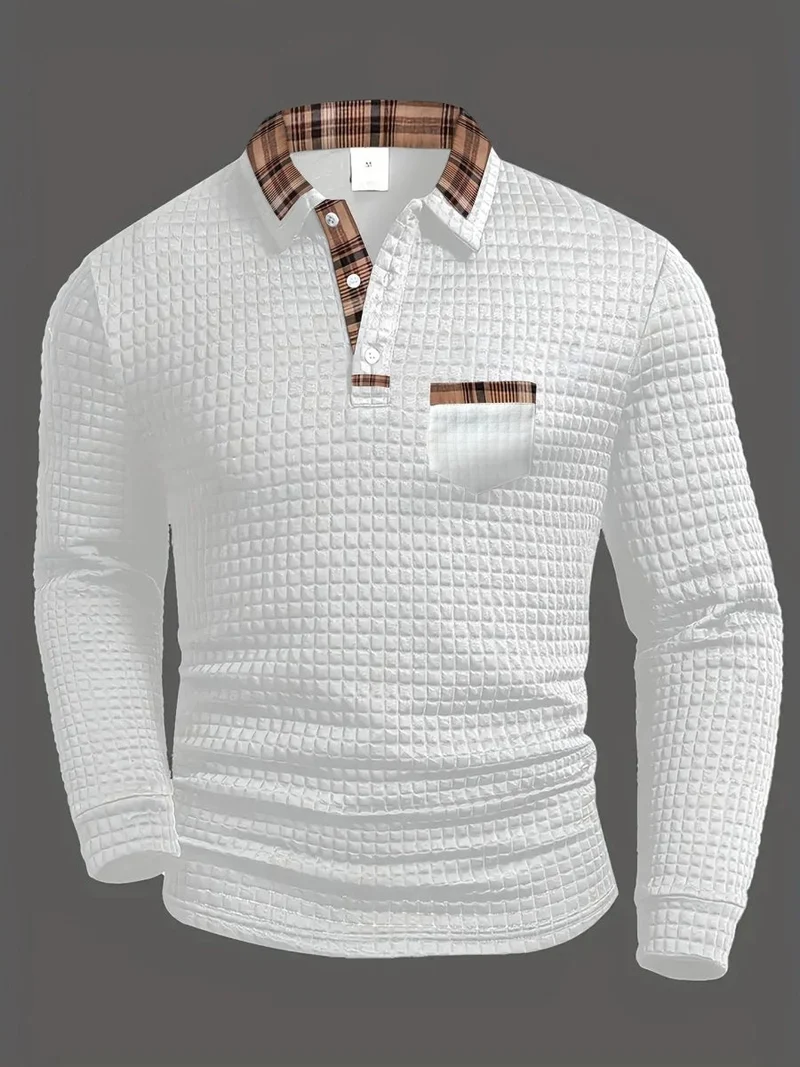 Poloshirt Herren Langarm Regular Fit