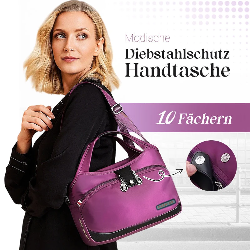 Oella | Diebstahlsichere Handtasche mit 10 Fächern