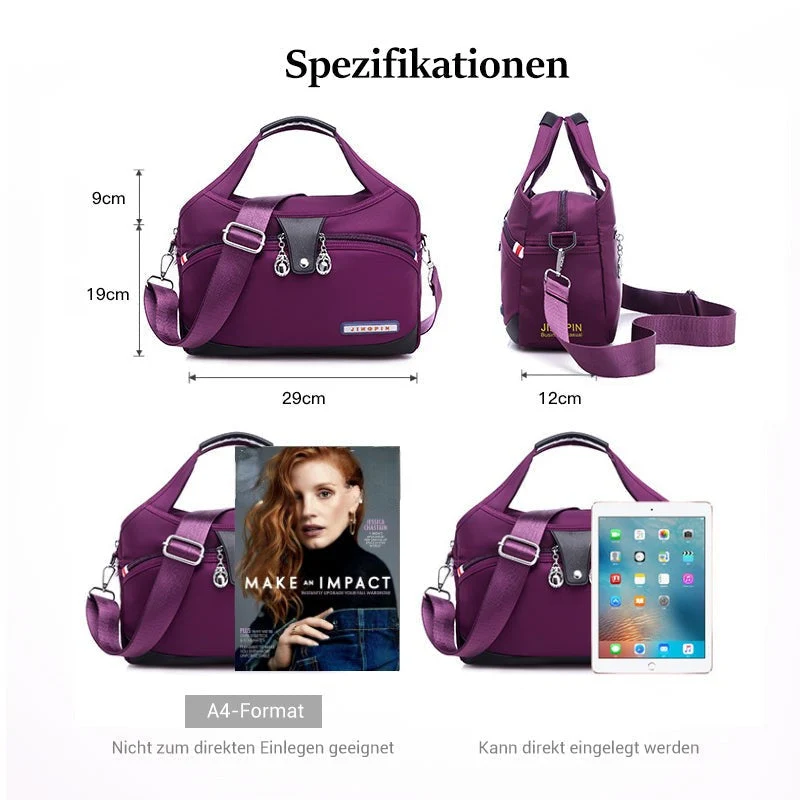 Oella | Diebstahlsichere Handtasche mit 10 Fächern