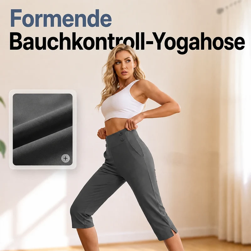 Bailessa | Figurformende Yoga-Hose mit hohem Bund