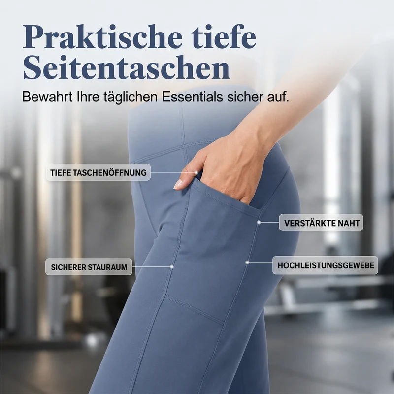 Bailessa | Figurformende Yoga-Hose mit hohem Bund