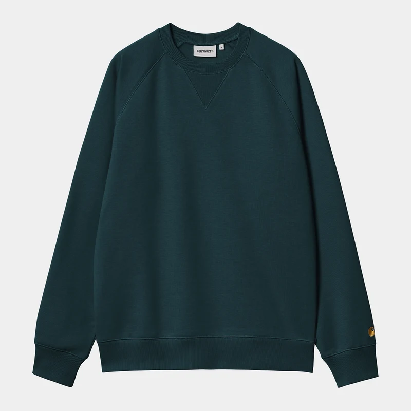 Carhartt WIP Herren Chase Sweat Top - Entenblau