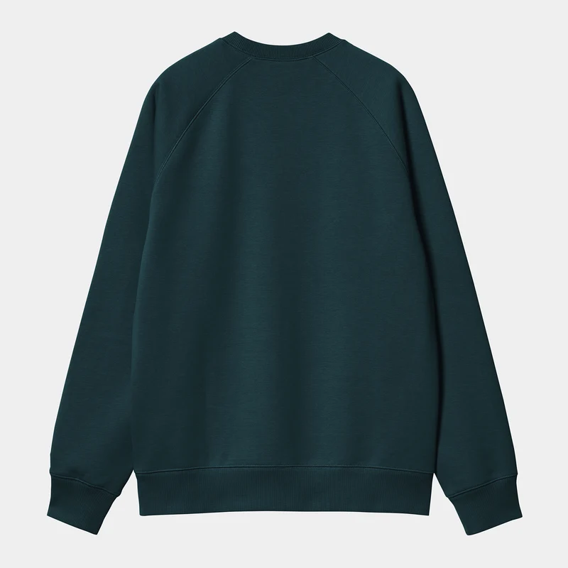 Carhartt WIP Herren Chase Sweat Top - Entenblau