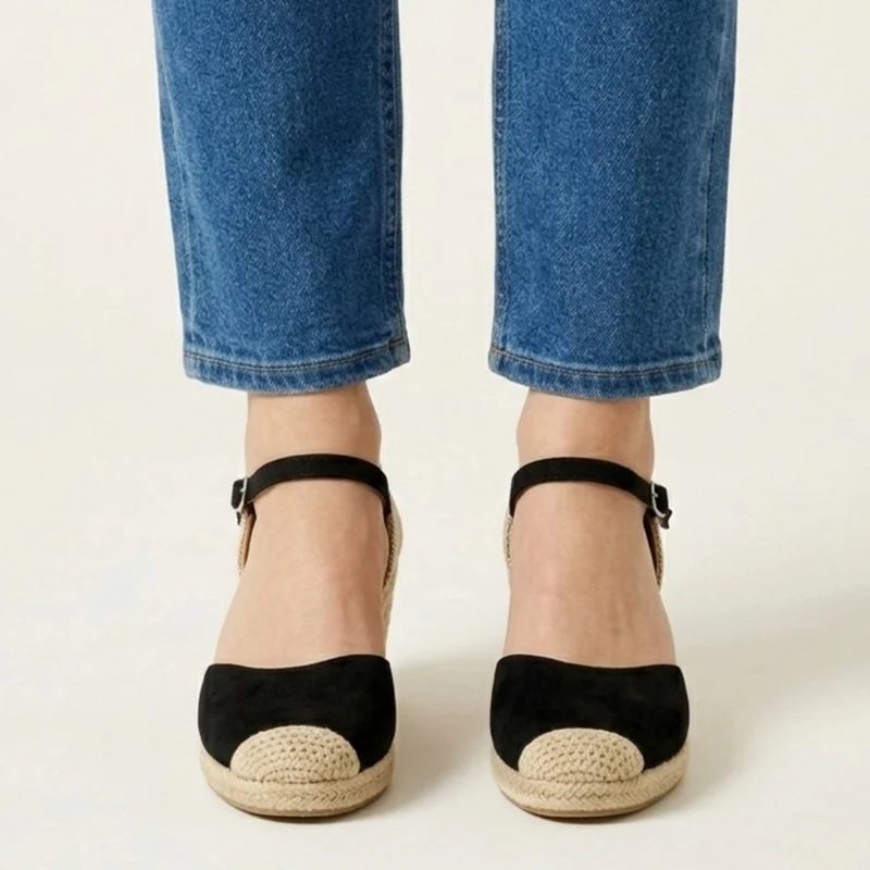 Janeva | Stilvolle Wedge-Sandalen mit geschlossener Zehenpartie