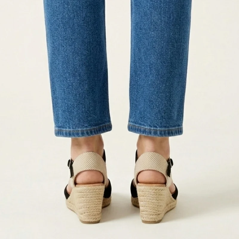 Janeva | Stilvolle Wedge-Sandalen mit geschlossener Zehenpartie