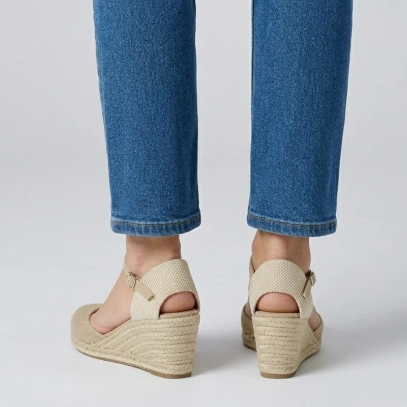 Janeva | Stilvolle Wedge-Sandalen mit geschlossener Zehenpartie
