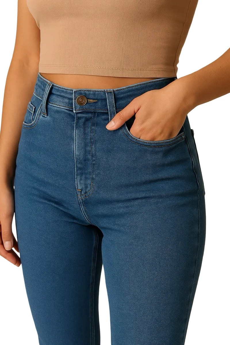 Bellea | Klassische Jeans mit hoher Taille mit schmaler Passform