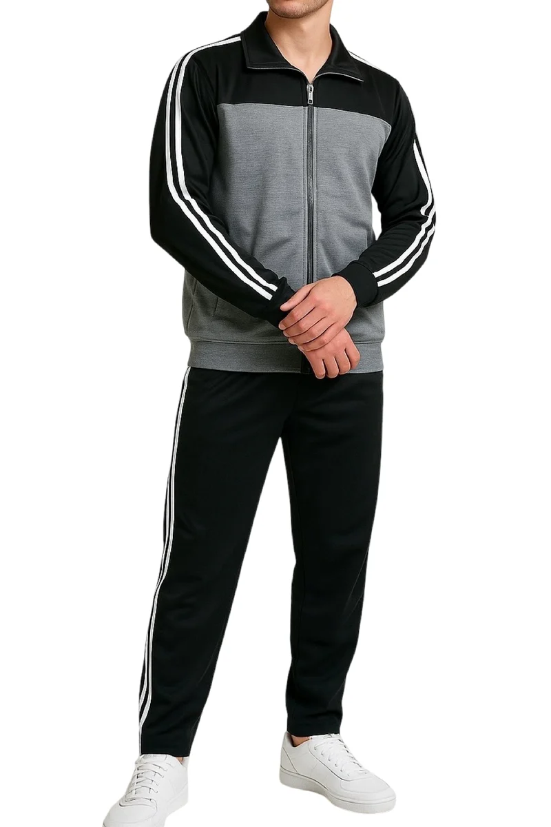 Abarico | Bequemer Herren-Zweiteiler mit Zip-Jacke und Hose