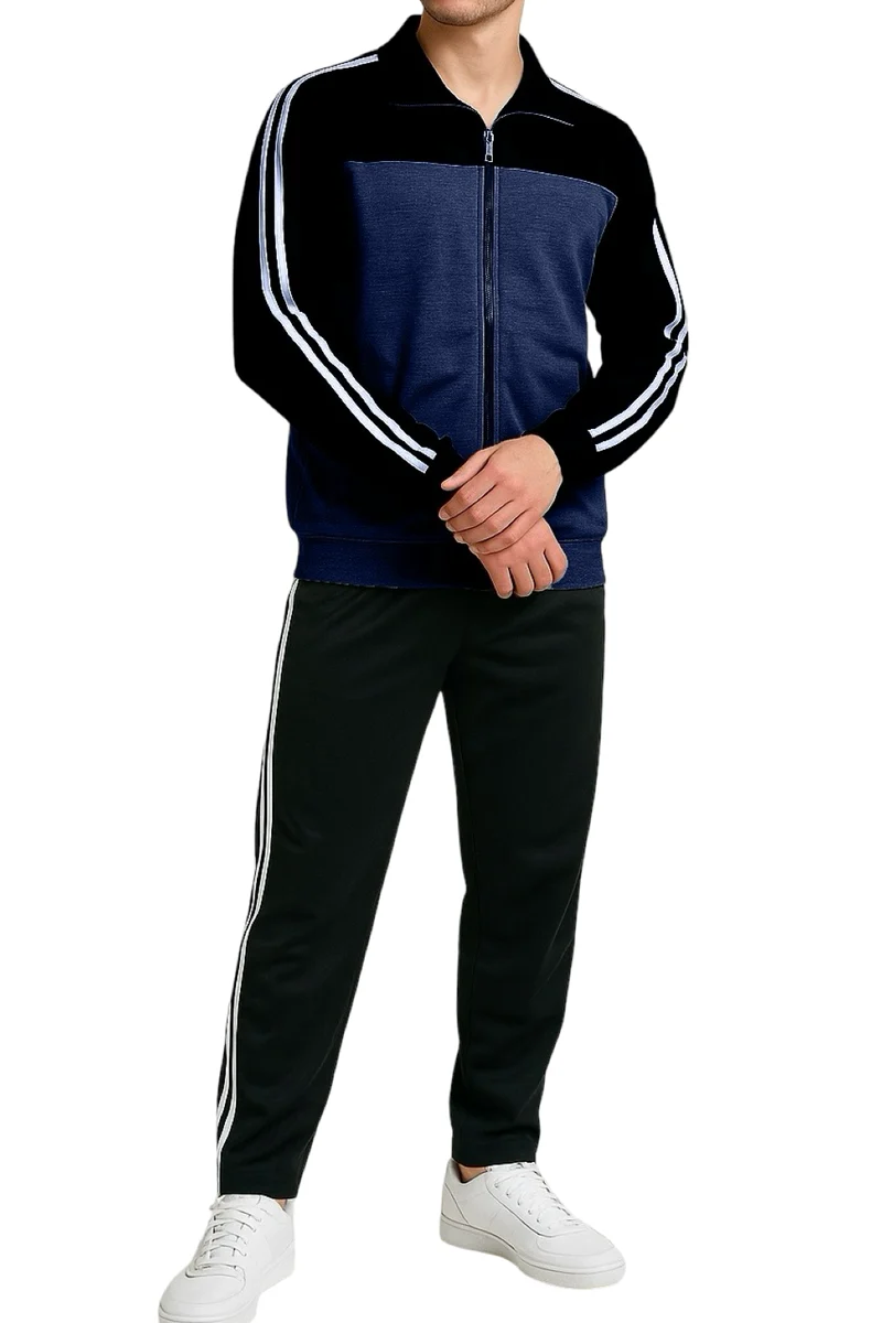 Abarico | Bequemer Herren-Zweiteiler mit Zip-Jacke und Hose